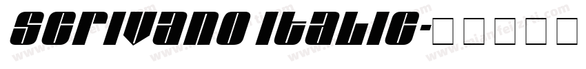 Scrivano Italic字体转换